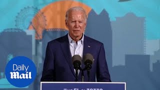 Biden says Trump spreading more than just coronavirus at rallies [upl. by Einaffets]