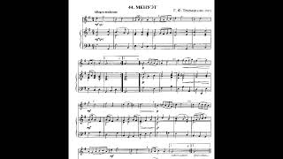 Telemann Georg Philipp  Minuet [upl. by Natanoy]