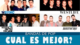 Backstreet Boys vs Nsync vs NKOTB vs Westlife  Cual es tu favorito Boybands de pop [upl. by Arrol299]