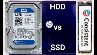 HDD vs SSD Speed test in window 10  SSD vs HDD window 10 speed up test [upl. by Edla]