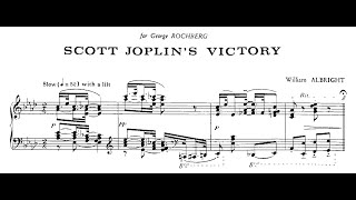 William Albright  Grand Sonata in Rag for piano with score [upl. by Mahgirb]