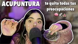 ASMR ACUPUNTURA CEREBRAL 🧠  para insomnio estrés y ansiedad 🕊️🧘🏻‍♀️ [upl. by Just447]