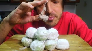 ASMR TRYING MOCHI ICE CREAM 1st Time   CHEWY EATING SOUNDS  Mukbang  Nomnomsammieboy [upl. by Anidan]