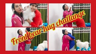 Front Bear Hug Challenge 🐻🤡Funny VideoFul Entertainment💃SREESUPA parnas vlog [upl. by Aniram356]