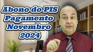 Abono do PIS Pagamento em Novembro 2024 [upl. by Henley]