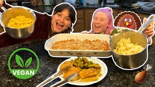 Cooking VEGAN Thanksgiving Dinner [upl. by Hillell]