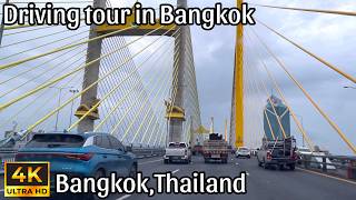 Drive Scenic Journey Through the Bangkok city [upl. by Shields899]