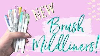 NEW Brush Mildliners  Brush Pen Review [upl. by Katerine881]