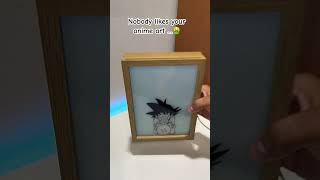 New painting light homedecor goku giftideas anime frame [upl. by Ninnetta]