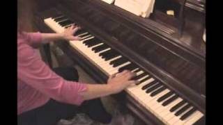 Piano lesson practicing a difficult section in Beethovens Sonata Pathetique mvt 1 [upl. by Odlo]