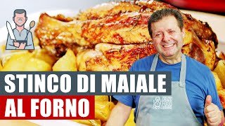 STINCO DI MAIALE AL FORNO CON PATATE  Tenero e squisito [upl. by Inalaehon]