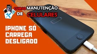 Iphone só carrega Desligado Reparo na Placa  CI de Carga [upl. by Tnelc211]