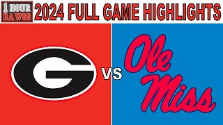 Georgia vs Ole Miss 2024  Full Game Highlights Every Play  College Football Week 11  1 Hour Dawgs [upl. by Anirroc]