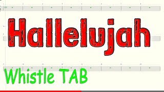 Hallelujah  Tin Whistle  Play Along Tab Tutorial [upl. by Sevart24]