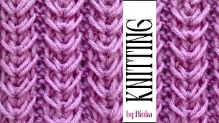 Bulgarian How to knit the spikelet rib pattern Красива обемна ластична плетка Knitting pattern [upl. by Edals]