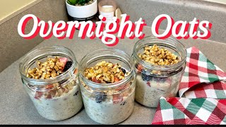 HEALTHY Overnight Oats  Breakfast Recipe [upl. by Tsepmet974]