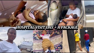 MY BABY 3MONTHS VACCINE DAY IN A NIGERIAN HOSPITAL  WE FINALLY GOT THIS PACKAGE FROM LAGOS vlog [upl. by Aryamo]