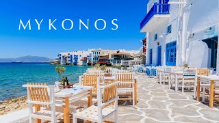 MYKONOS ISLAND Greece  Highlights capital beach clubs kite surf amp sunsets [upl. by Salamone]