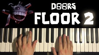 DOORS Floor 2  Grumble Chase Music Piano Tutorial Lesson [upl. by Nnaegroeg]