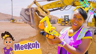 Meekahs Toy Excavator Song  Heavy Construction Vehicle Songs For Kids [upl. by Eneri900]