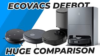 Review and comparison of the Ecovacs range Deebot X1 Omni N8 pro T9 AiVi U2 Pro 🔥 [upl. by Enirtak]