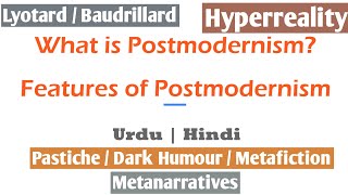 What is Postmodernism  Features of Postmodernism In Urdu  Hindi [upl. by Niwrad]