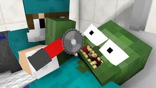 Monster School ZOMBIE AT DENTIST CHALLENGE  Minecraft Animation [upl. by Wilmar]