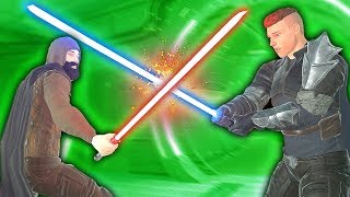 JEDI MASTER SHOWS OFF LIGHTSABER KILLS  Blades and Sorcery VR Mods Star Wars [upl. by Archer]