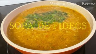 SOPA DE FIDEOS marilinnvlogs [upl. by Jessa]