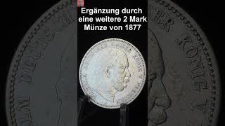 Wahnsinns Erhaltung  2 Mark Preußen 1877  shorts [upl. by Fruma22]