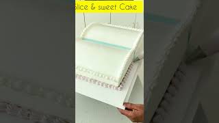 Simple Vanilla Cake Decoration with books shorts [upl. by Orit45]