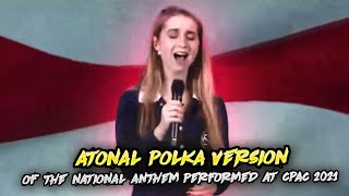 Atonal Polka Version of the National Anthem Performed at CPAC 2021 [upl. by Koehler]