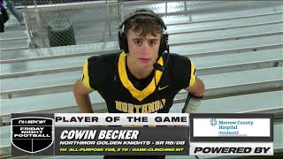 MVP Northmor RBDB Cowin Becker vs Mount Gilead [upl. by Ynabe420]