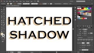 How to Create a Hatched Drop Shadow Effect in Adobe Illustrator [upl. by Gabbie1]