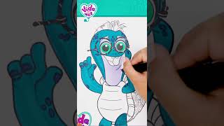 Coloring Tidbit Art and Crafts amp Fun Animals 🩺⛑️  Cartoons for Kids  Good Habits shorts [upl. by Enined]