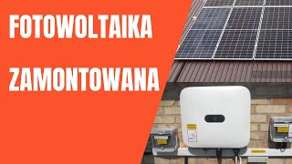 Fotowoltaika  po montażu  Panele Longi 455W  Falownik Huawei 5 kW [upl. by Rofotsirk]