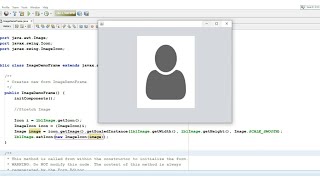 Stretch Image in JLabel  NetBeans [upl. by Anneirb559]