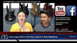 Free Legal Advice with Atty Libayan amp Atty Magalong Episode 15 [upl. by Elden]