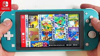 Gameboy Games on Nintendo Switch LITE [upl. by Harrod]