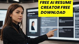 FREE AI Resume Creator Create a Resume in Minutes with AI [upl. by Yonatan867]