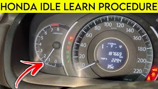 How To Set The Idle Speed by the Honda idle Learn procedure [upl. by Arymat]