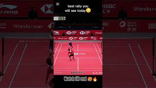 The opponent was totally mad🔥🥵  Amazing defence 🤯  badminton madness like ytshots [upl. by Naerb415]