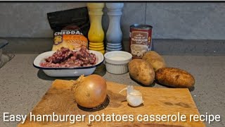 easy hamburger potatoes casserole recipe chandabormelado [upl. by Letney]