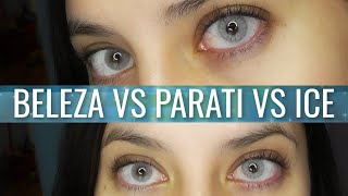 Solotica Beleza Gray vs Rio Parati vs Ice 2021 CLOSE UP [upl. by Dagny]