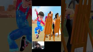 Scary Teacher 3D  Challenge of Painting Transforming into a Superman Showing Power shortsvideo [upl. by Arron]