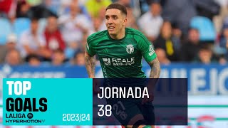 TOP GOLES Jornada 38 LALIGA Hypermotion 20232024 [upl. by Westfall]