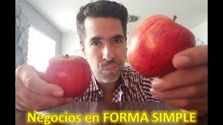 Negocios en FORMA SIMPLE como con manzanas te lo explico [upl. by Attenev]