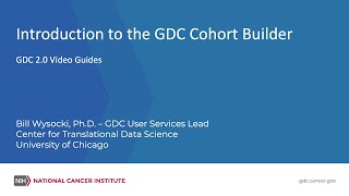 Cohort Builder  Genomic Data Commons [upl. by Matronna979]