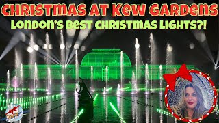 Londons Best Christmas Lights  Christmas at Kew [upl. by Adnat]