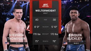 UFC 307 Thompson vs Buckley UFC 5 Simulation [upl. by Vitalis]